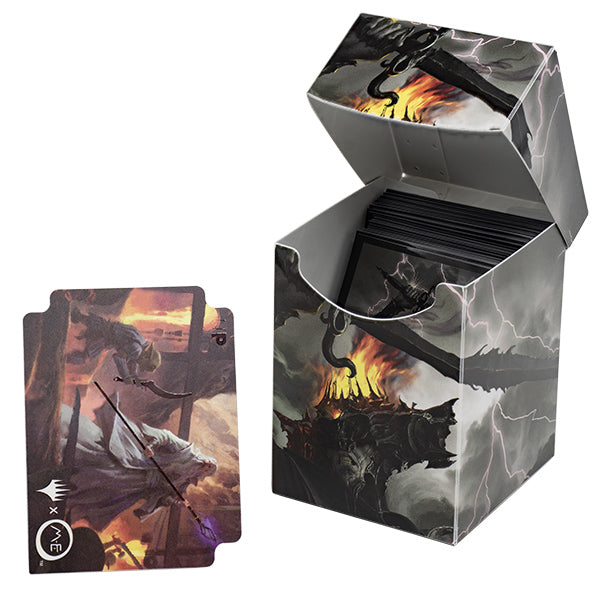 MTG LOTR Tales of Middle-Earth Commander Sauron 100+ Deck Box MTG LOTR Tales of Middle-Earth Commander Sauron 100+ Deck Box