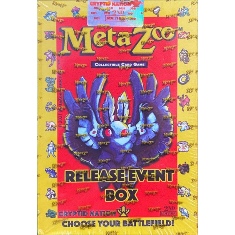 MetaZoo TCG: Cryptid Nation 2nd Edition Release Event Box – Sammlerbox Für Das Trading Card Game