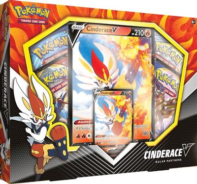 Pokemon TCG: Galar Partners Collection Box - Cinderace V Pokemon TCG: Galar Partners Collection Box - Cinderace V