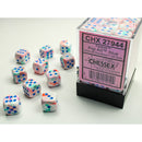 Chessex Dice 12mm d6 Festive Pop-Art/Blue (36ct)