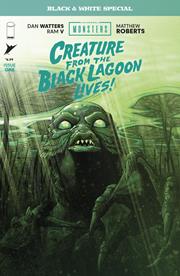 Universal Monsters Creature From the Black Lagoon Lives Black & White Special #1 (Of 2) Cover A Matthew Roberts Cover