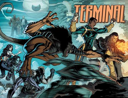 Terminal #1 CVR M Andy Kubert & Dave McCaig Connecting Wraparound Chromium Variant