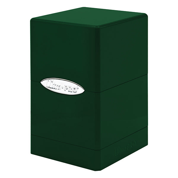 Ultra Pro Deck Box: Satin Tower 100+ Hi-Gloss Emerald