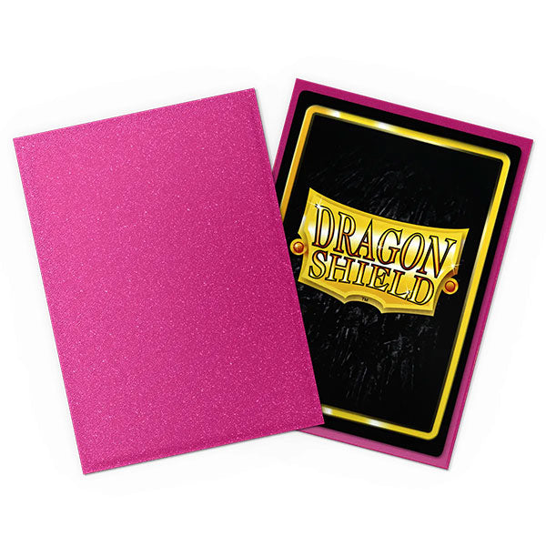 Dragon Shield Sleeves - Matte Sparkles Pink Sapphire Standard Size (100ct)