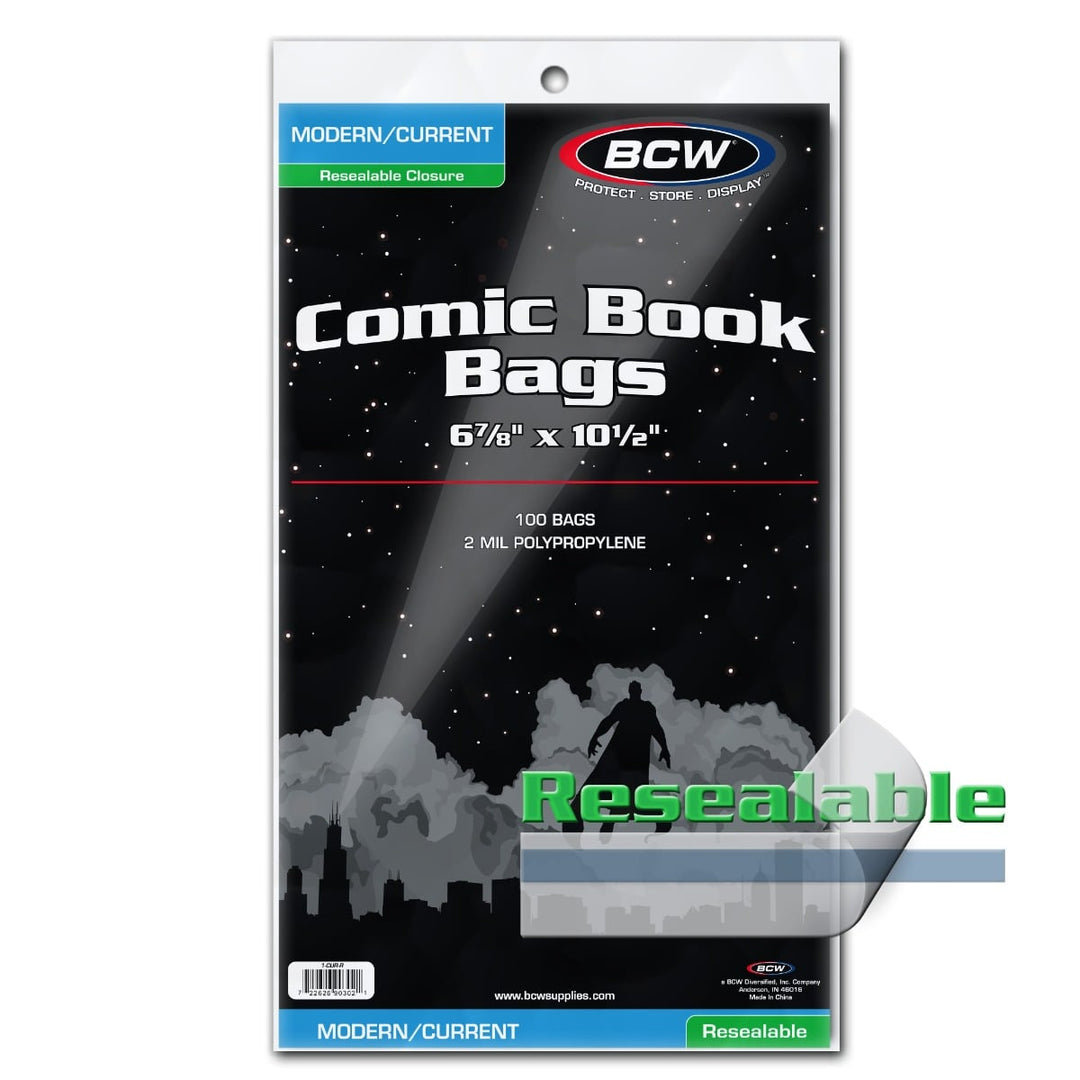 BCW: Current/Modern Resealable Comic Book Bags (100ct)