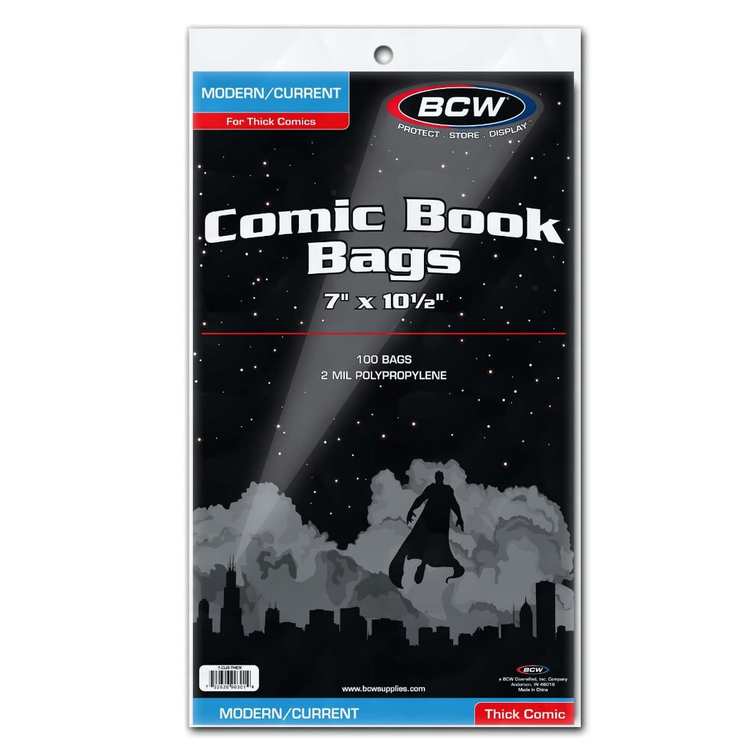 BCW: Current/Modern Thick Comic Book Bags (100ct)