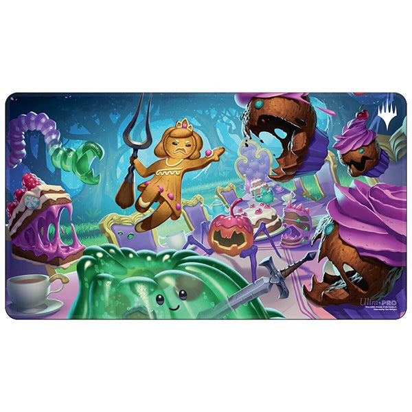 Magic The Gathering Wilds Of Eldraine White Stitched Playmat - Food Fight