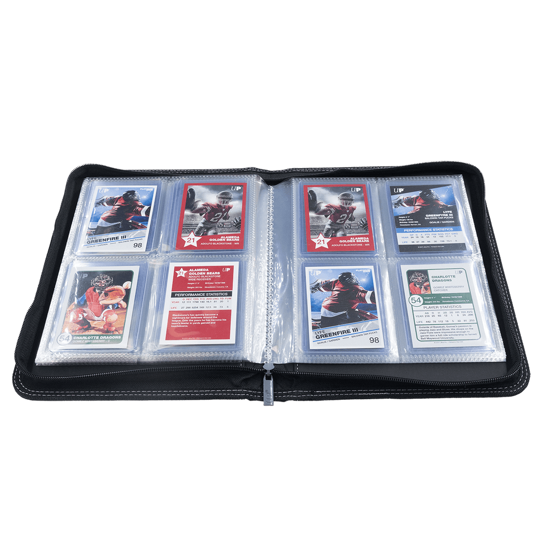 Ultra Pro PRO 4-Pocket Zippered Toploader Binder - Black