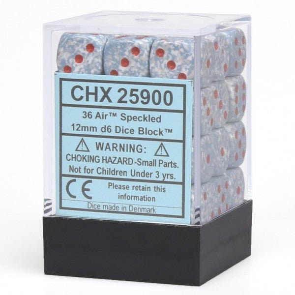 Chessex Dice 12mm d6 Air: Speckled (36)