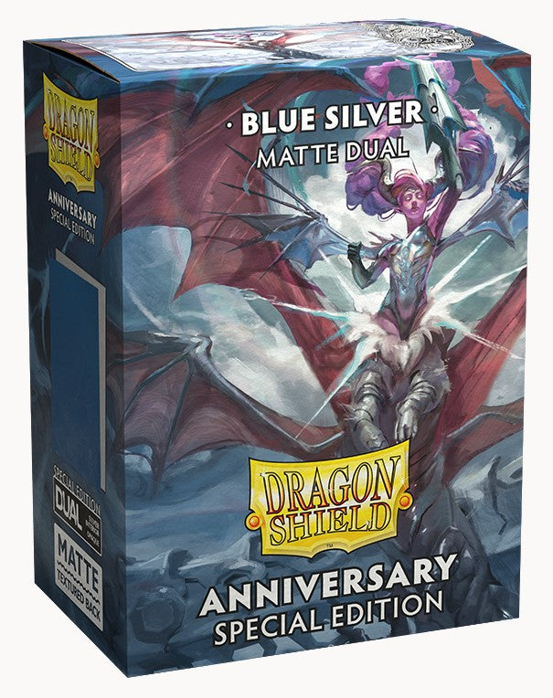 Dragon Shield Sleeves - Dual Matte Standard Special Edition Blue/Silver (100)