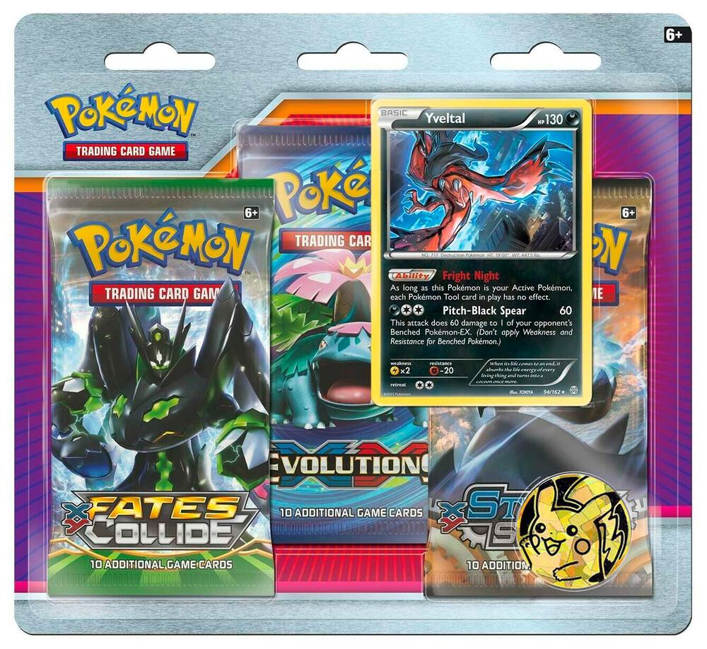 Pokemon TCG: XY 3-Pack Blister - Yveltal