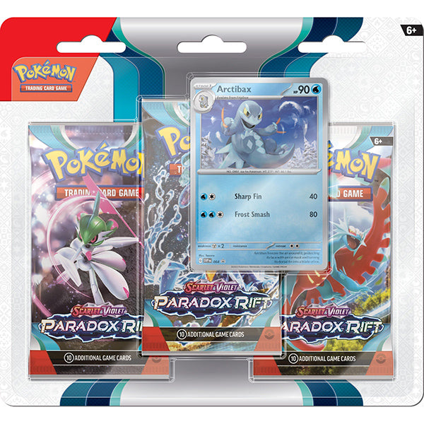 Pokemon TCG: Scarlet &amp; Violet Paradox Rift 3-Pack Blister - Arctibax