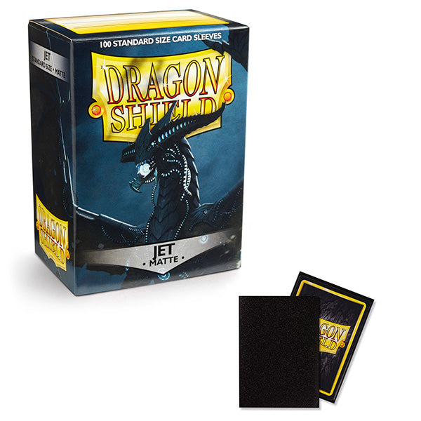 Dragon Shield Sleeves - Matte Jet Standard Size (100ct)