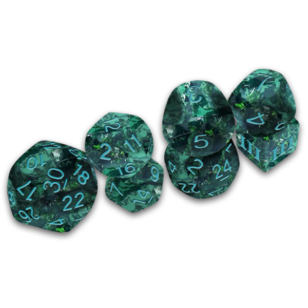 Funky DCC Verdigris Grecian Vase Dice Set (7ct)