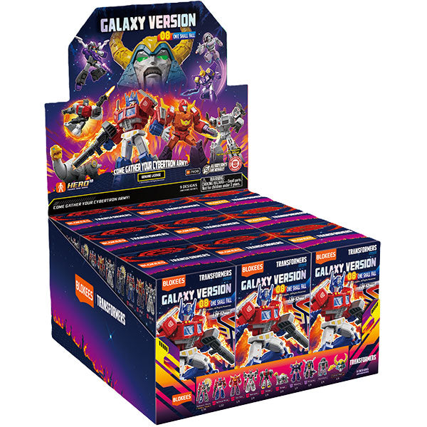 Transformers Blokees: 4-inch Galaxy Model Kit- GV08 One Shall Fall Display (9 Blind Boxes)