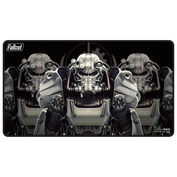 Magic The Gathering Fallout - Brotherhood of Steel Black Stitched Playmat