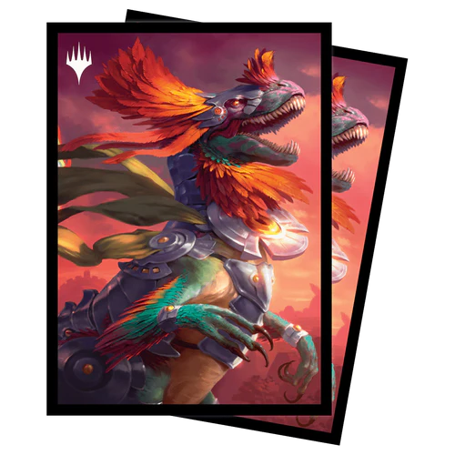 Magic The Gathering Sleeves: The Lost Caverns of Ixalan - Pantlaza, Sun-Favored (100ct)