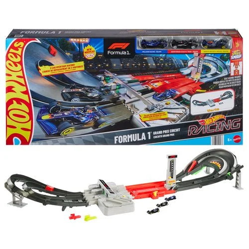 Hot Wheels Racing F1 Grand Prix Trackset with Vehicles