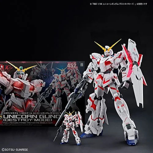 Bandai: Gundam Unicorn Gundam Destroy Mode Mega Size 1:48 Scale Model Kit