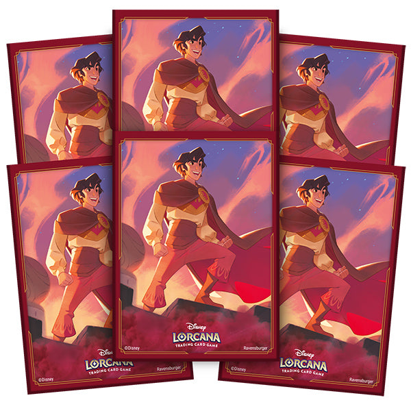 Disney Lorcana Shimmering Skies Card Sleeves - Aladdin (65ct)