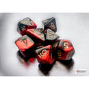 Chessex Dice: 7-Die Set Mini Gemini - Black-Red/Gold