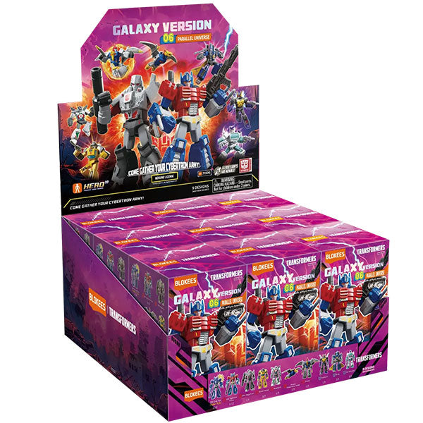 Transformers Blokees: 4-inch Galaxy Model Kit- GV06 Parallel Universe Display (9 Blind Boxes)