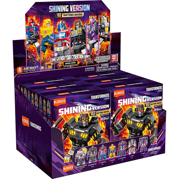 Transformers Blokees: 4-inch Shining Model Kit- SV03 Shattered Universe Display (6 Blind Boxes)