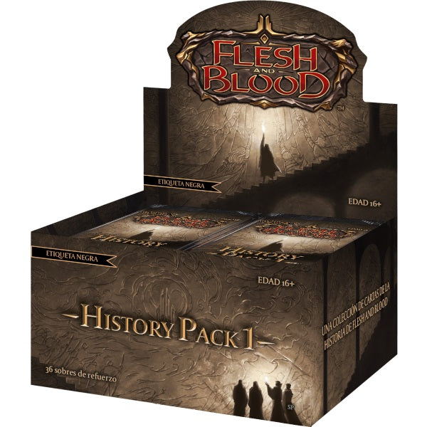Flesh and Blood TCG: History Pack 1 Black Label Booster Box - Spanish