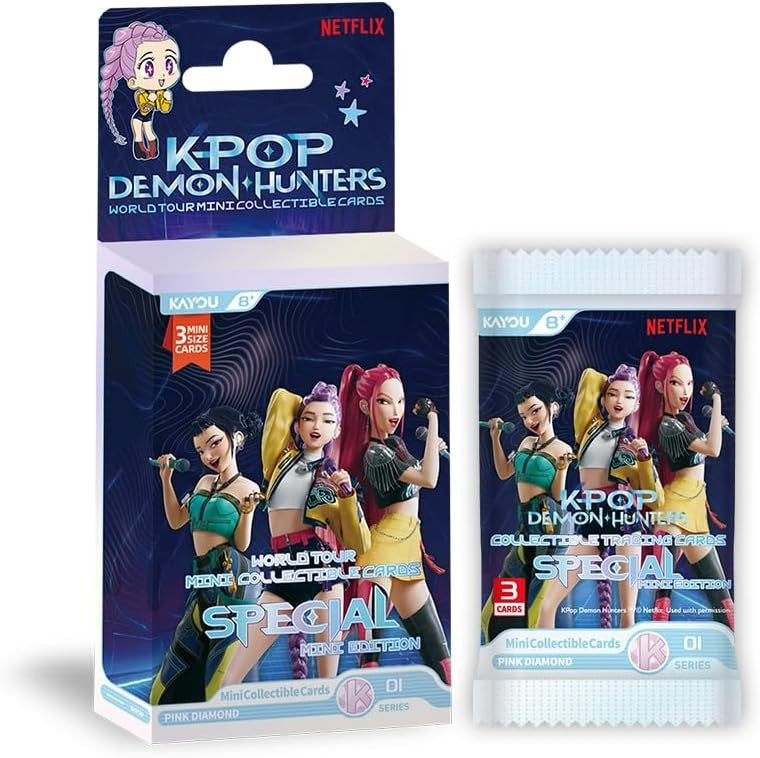 KPop Demon Hunters World Tour - Special Mini Edition Trading Card Box (3 Cards)
