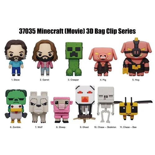 A Minecraft Movie 3D Foam Bag Clip