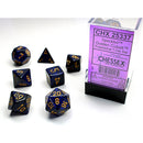 Chessex Dice: Speckled Golden Cobalt 7-Dice Set