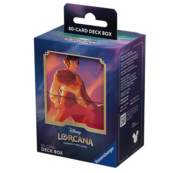 Disney Lorcana TCG Shimmering Skies Deck Box - Aladdin