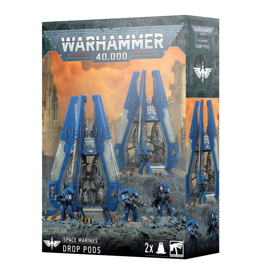 Warhammer 40K Space Marines Drop Pods