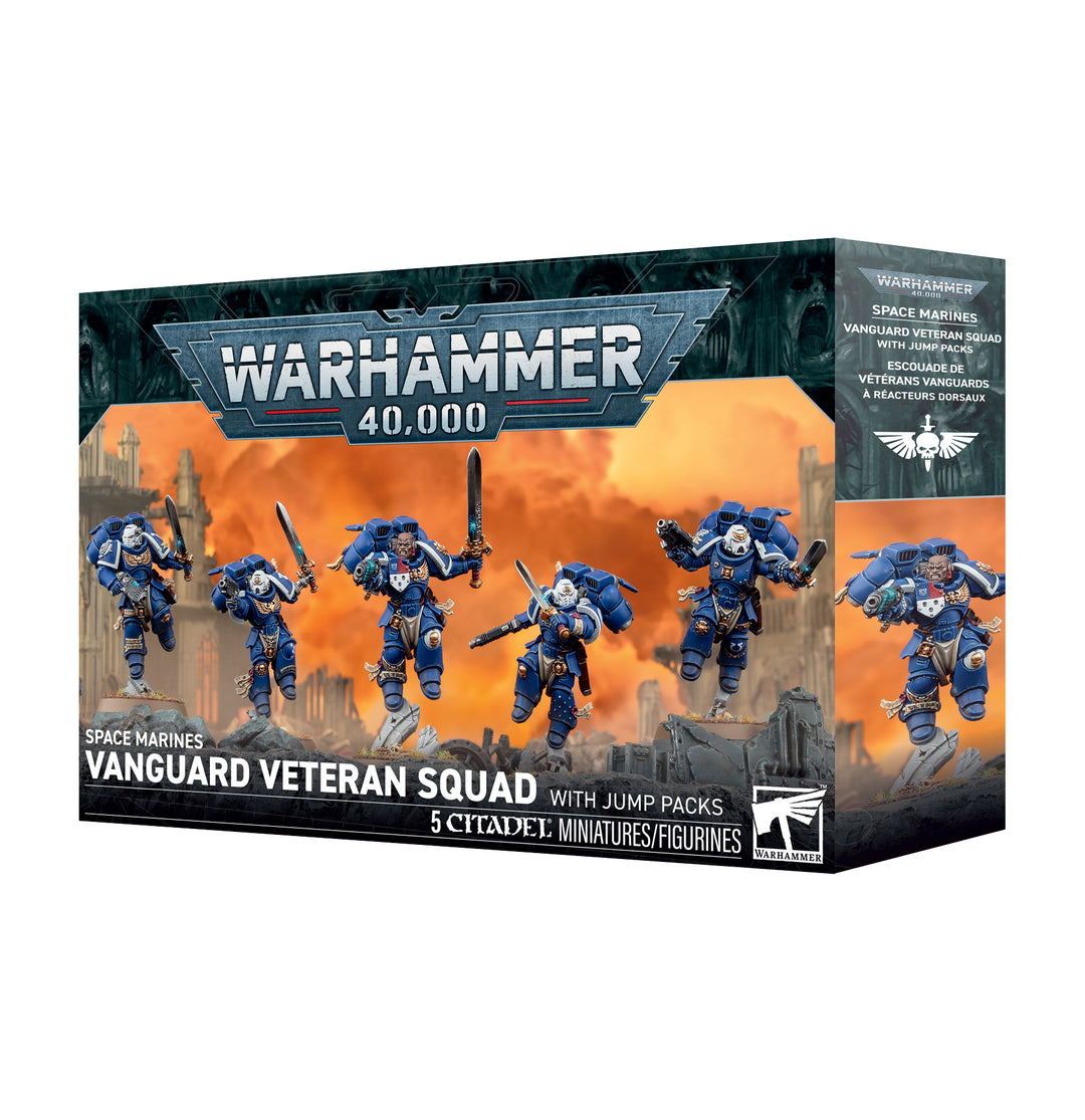 Warhammer 40K Space Marines - Vanguard Veteran Squad with Jump Packs