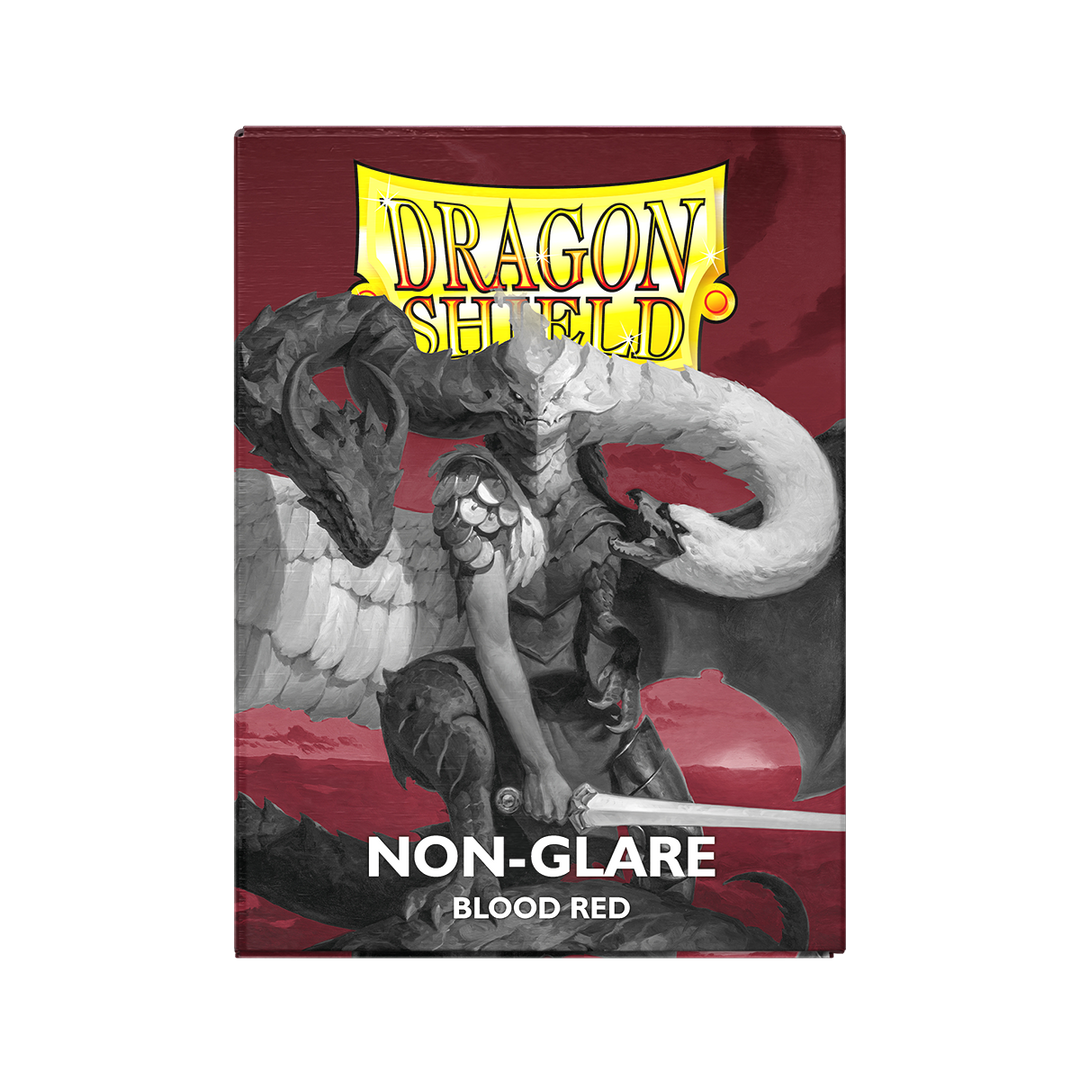 Dragon Shield Sleeves - Matte Non-Glare Blood Red Standard Size (100ct)