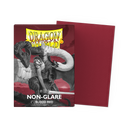 Dragon Shield Sleeves - Matte Non-Glare Blood Red Standard Size (100ct)