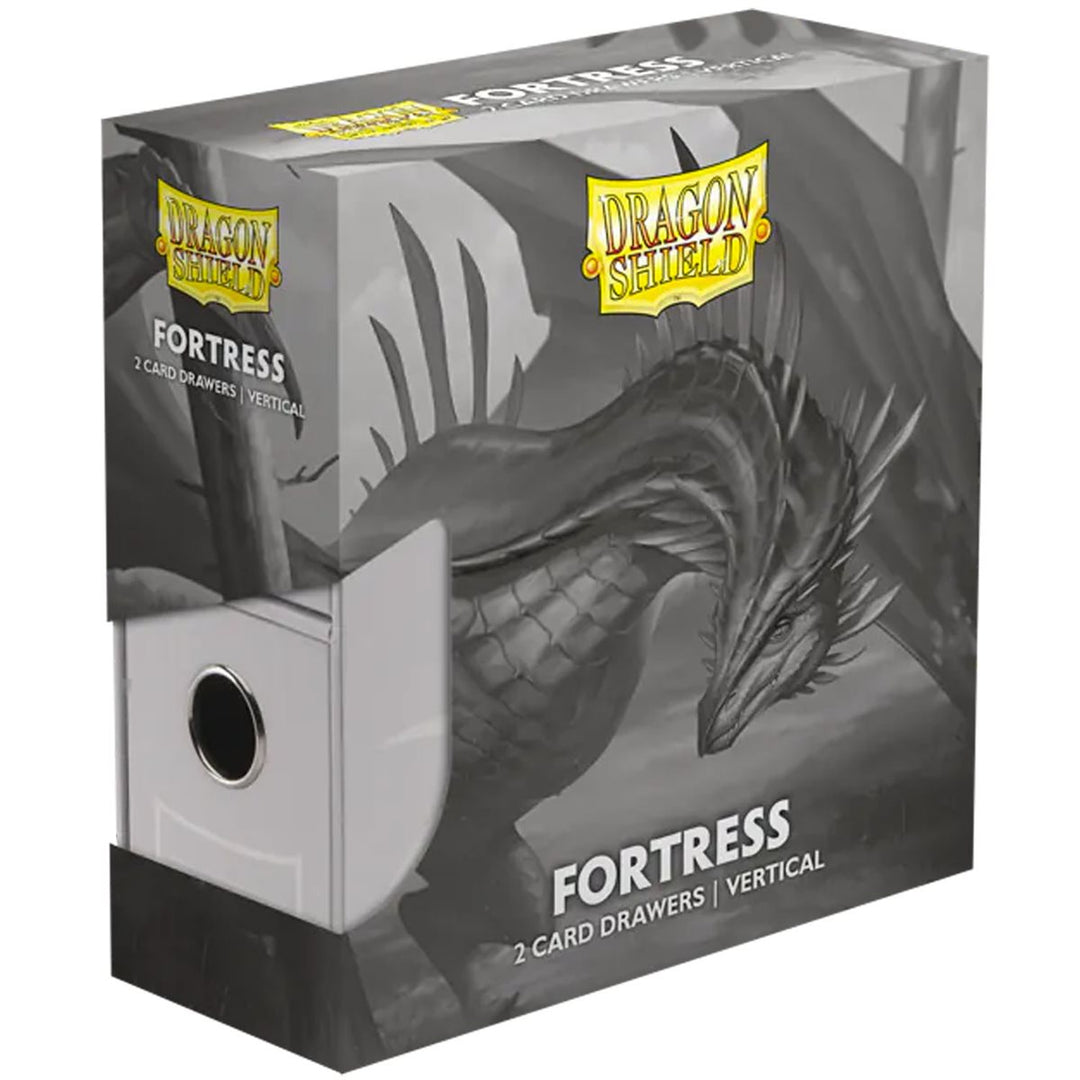 Dragon Shield: Fortress Vertical 2-Card Drawers - White
