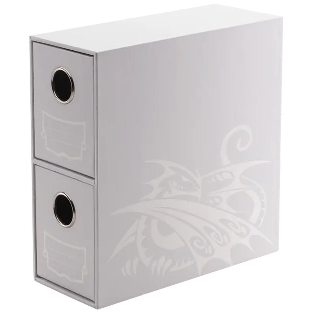 Dragon Shield: Fortress Vertical 2-Card Drawers - White