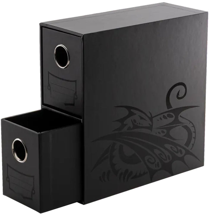Dragon Shield: Fortress Vertical 2-Card Drawers - Black