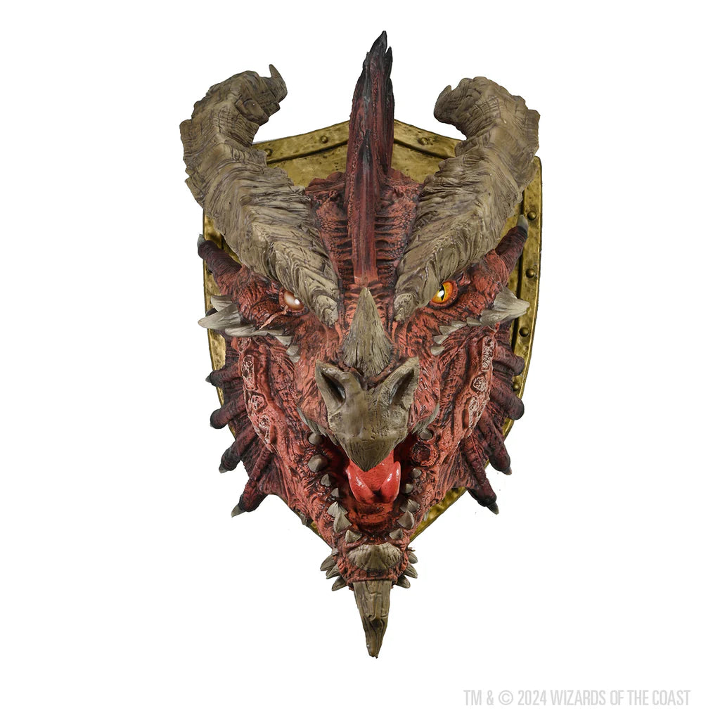 D&amp;D Replicas of the Realms - Ancient Red Dragon Trophy Plaque