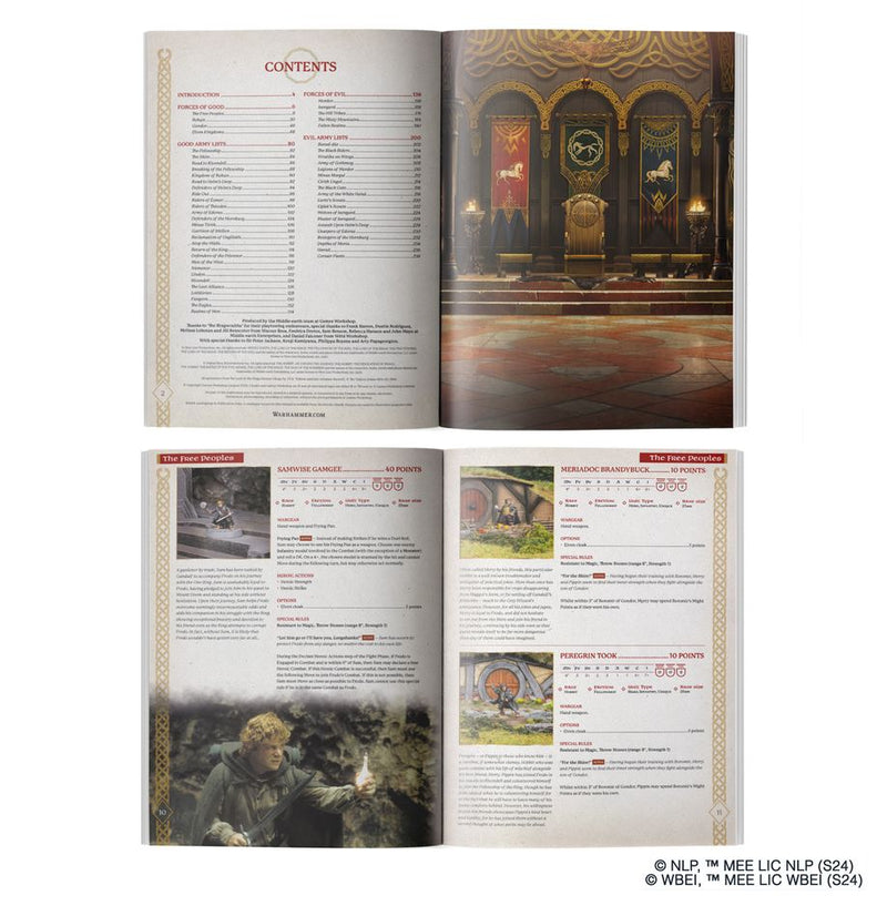 Warhammer Middle Earth - Armies of Lord of the Rings Rulebook (2024)