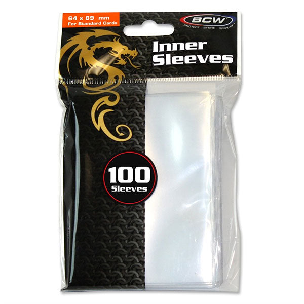 BCW 64mm x 89mm Standard Inner Sleeves (100ct)