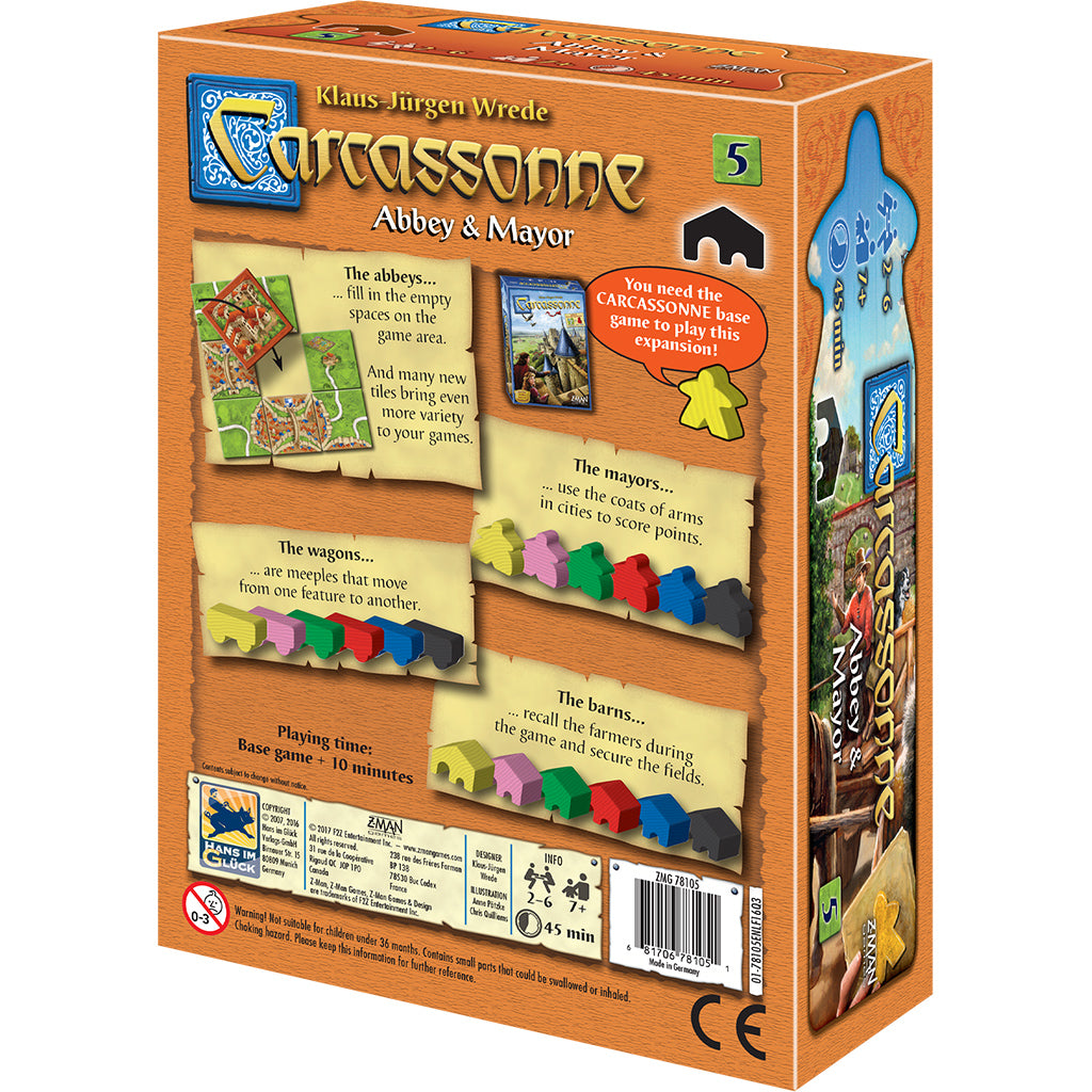 Carcassonne Exp 5 - Abbey and Mayor