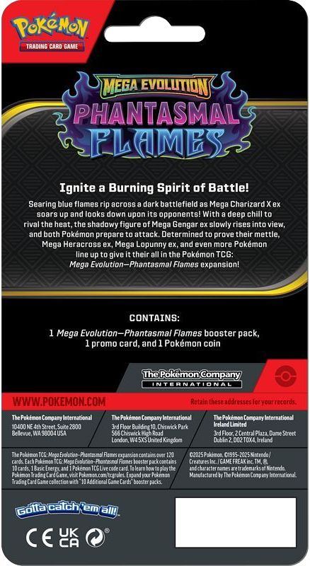 Pokemon TCG: Mega Evolution Phantasmal Flames Checklane Blister - Cottonee