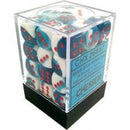 Chessex Dice: Gemini Polyhedral Astral Blue-White-Red 36ct 12mm