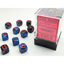 Chessex Dice Gemini Black Starlight/Red 12mm Dice Set (36ct)