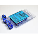Chessex Dice Vortex Blue/Gold 10d10