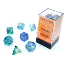 Chessex Nebula Luminary Oceanic/Gold Dice Set (7ct)