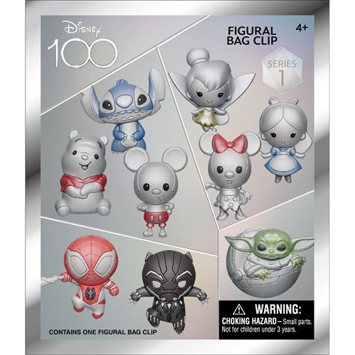 Disney 100 Platinum 3D Foam Bag Clip