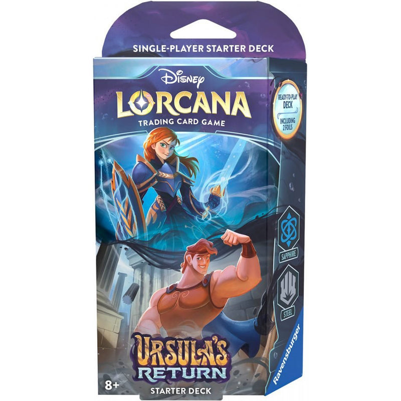 Disney Lorcana TCG: Ursula's Return Starter Deck - Sapphire & Steel (Pre-Order)